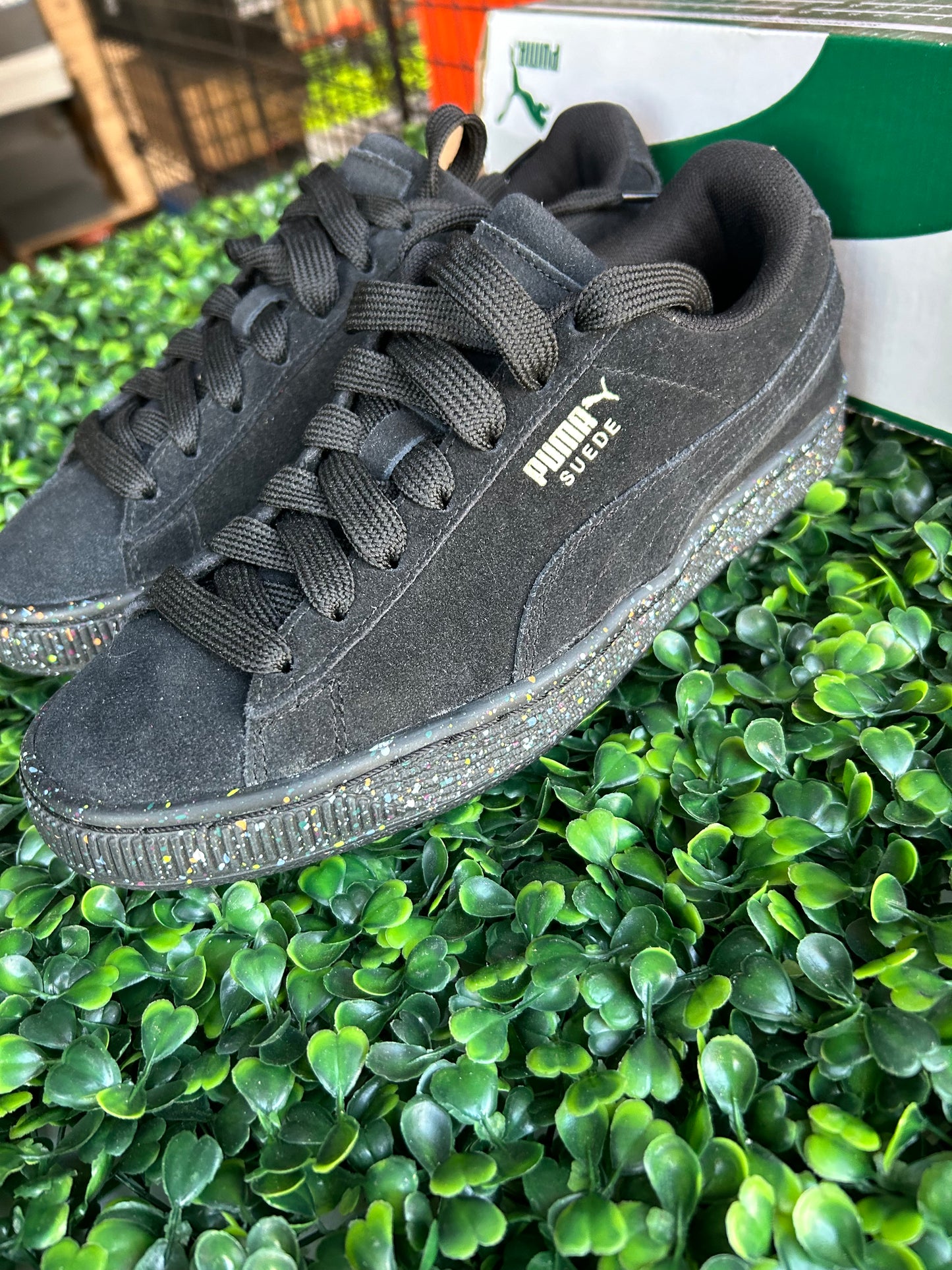 Puma suede mono triplex size 4