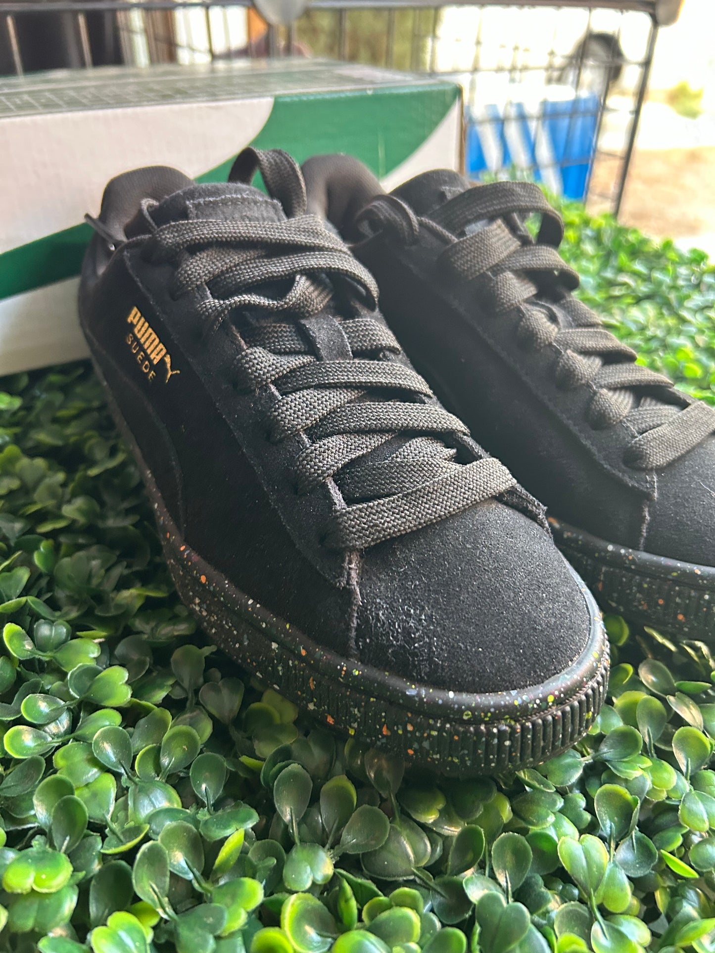 Puma suede mono triplex size 4